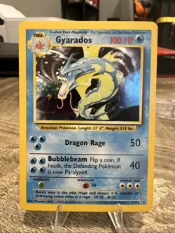 Pokemon TCG Gyarados Base Set Holo Rare Card 6/102 Excellent Condition Grade It! - Image 1