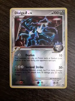 Dialga G Platinum Reverse Holo Rare Pokemon Card 7/127 TCG - Image 1