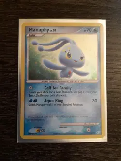 Pokemon TCG Manaphy DP Training Kit 1 Blue Holo Rare Card 4/12 Cosmos - Image 3