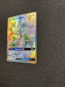 Pokemon Mewtwo GX TCG Full Art Ultra Rare Holo Card SV59/SV94 Mint Condition - Image 2