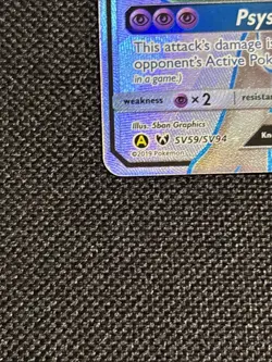 Pokemon Mewtwo GX TCG Full Art Ultra Rare Holo Card SV59/SV94 Mint Condition - Image 5