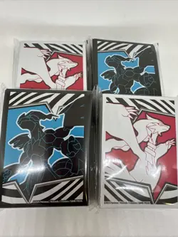 Pokemon Black Bolt & White Flare ETB Card Sleeves 4 Pack 260 Total Sleeves - Image 1