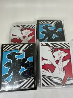 Pokemon Black Bolt & White Flare ETB Card Sleeves 4 Pack 260 Total Sleeves - Image 2