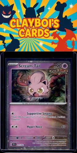 Scream Tail Miscellaneous Cards & Products Pokemon 077/162 Cosmos Holo NM+ - Image 1