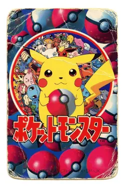 1998 Vintage Raichu/Nidoqueen 10 of Spades Pokemon Televi-kun Poker Playing Card - Image 3