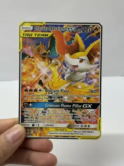 Charizard & Braixen GX HP270 SM230 Gold Metal Pokemon Card-Collectible Gift - Image 3