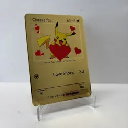 I Choose You! 60HP Metal Pokemon Card-Collectible Gift Display - Image 1