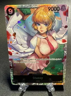 One Piece Card Game Stussy OP07-085 500 Years in the Future Foil SR - Image 1