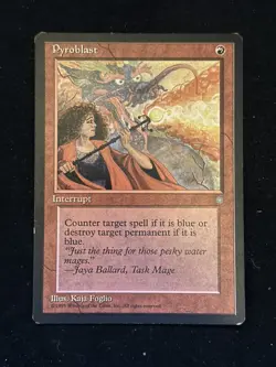 **1x Pyroblast** LP MTG Ice Age 1995 Magic the Gathering MTG - Image 1