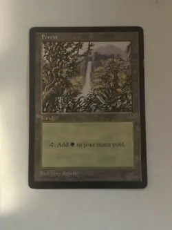 MAGIC THE GATHERING MIRAGE FOREST (B) LIGHTLY PLAYED - Image 1