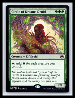 MTG Circle of Dreams Druid Adventures in the Forgotten Realm 176 Regular Rare NM - Image 1