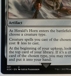 MTG Herald's Horn Warhammer 40K 241 NON-FOIL, Pack Fresh! - Image 4