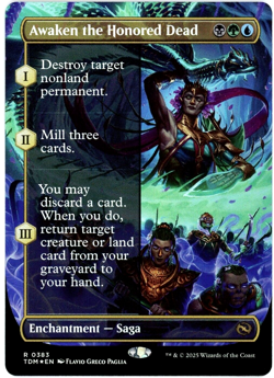 Awaken the Honored Dead (Borderless) Foil - 0383 - Tarkir Dragonstorm - NM/M - Image 1