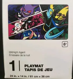 NEW OFFICIAL POKEMON CENTER MIDNIGHT AGENT PLAYMAT - Image 1