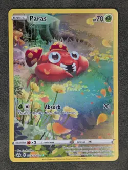 Paras GG32/GG70 Pokemon TCG Ultra Rare Crown Zenith: Galarian Gallery Near Mint - Image 1