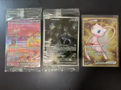 Pokemon 151 Ultra-Premium Collection (UPC) Mew Promo Card Set, All 3, Sealed/New - Image 1