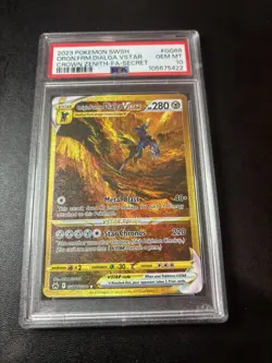 2023 Pokemon Origin Forme Dialga Vstar GG68 Gold Crown Zenith PSA 10 GEM MINT - Image 1
