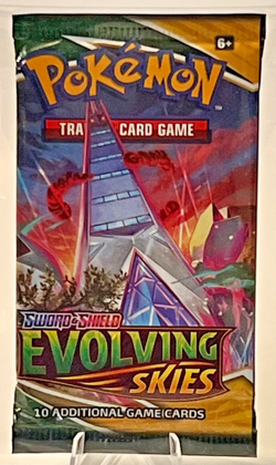 Pokemon TCG Sword & Shield Evolving Skies Booster Pack - New & Factory Sealed - Image 1