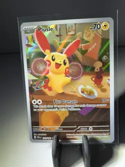 Pokemon TCG- Plusle 193/182 SV04: Paradox Rift Holo Illustration Rare NM/M - Image 1