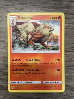 Pokemon TCG SM Unbroken Bonds Arcanine 22/214 Holo Rare NM! - Image 1