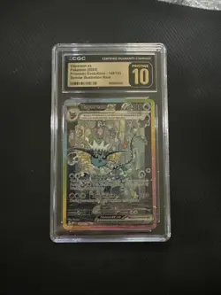 CGC Pristine 10 GEM MINT - VAPOREON EX 149/131 SIR Pokemon Prismatic Evolutions - Image 1