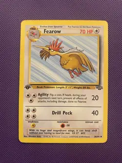 1st Edition Fearow 36/64 Jungle Non Holo Uncommon WoTC Pokemon 1999 - Image 1