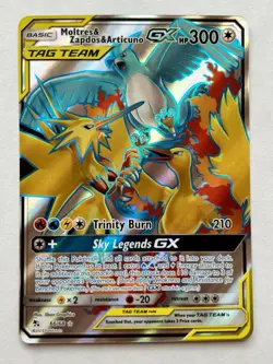 Moltres Zapdos Articuno GX Full Art Ultra Rare Pokemon 66/68 Holo - NM - Image 1