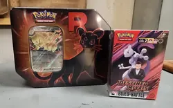 *NEW* Pokemon TCG Team Rocket Persian Sealed Tin & Bonus Destined Rivals box - Image 1