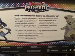 3x Pokemon Prismatic Evolutions Lucario/ Tyranitar Premium Collection SAM'S CLUB - Image 3