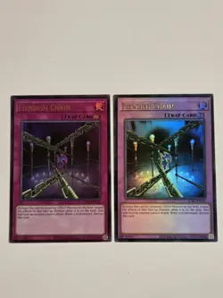 Fiendish Chain LCKC-EN095 FADED Holo Foil Bleed Yugioh Ultra Rare Unlimited Mint - Image 1