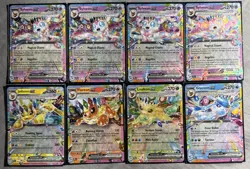 Pokemon TCG Eeveeloutions EX Double Rare Holo Prismatic Evolutions Card Lot 8 - Image 1