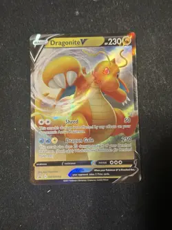 Dragonite V SWSH154 SWSH: Sword & Shield Promo Card Holo Black Star Promo NM - Image 1