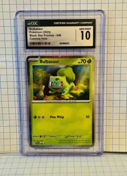 Bulbasaur & Squirtle Pokemon Card Lot - 2023 Black Star Promos Cosmos Holo - Image 3