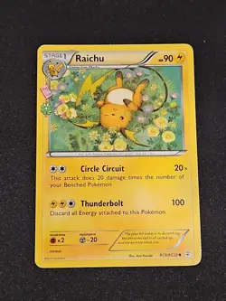 Raichu RC9/RC32 Pokemon Generations Radiant Collection Uncommon Card 2016 LP - Image 1