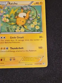 Raichu RC9/RC32 Pokemon Generations Radiant Collection Uncommon Card 2016 LP - Image 3