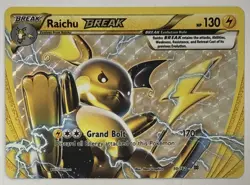 Pokemon TCG Raichu Break 50/162 Holo Card Breakthrough Series - Image 1