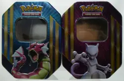 2016 Pokemon TCG Trading Card Collectible Tin Empty NO Cards Lot Of 2 - Image 1
