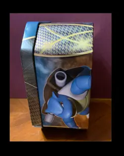 2014 POKEMON TRADING CARD TIN BLASTOISE ON FRONT - TIN EMPTY - Image 2