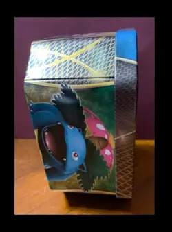 2014 POKEMON TRADING CARD TIN BLASTOISE ON FRONT - TIN EMPTY - Image 4