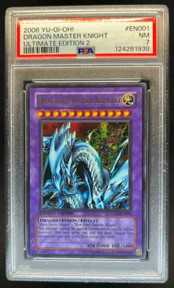 2006 Yu-Gi-Oh! Promotional Card Dragon Master Knight #UE02-EN001 PSA 7 - Image 1