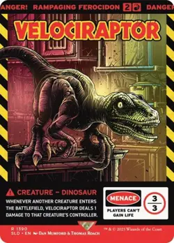 MTG English Velociraptor - Rampaging Ferocidon NM Normal Secret Lair - Image 1