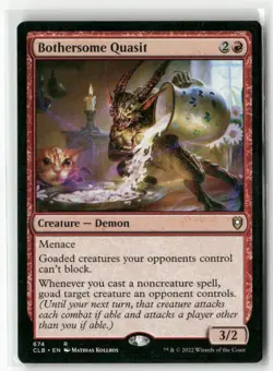Magic the Gathering Bothersome Quasit Battle for Baldur's Gate #674 - Image 1