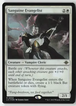 MTG - Sanguine Evangelist FOIL R The Lost Caverns of Ixalan 34 LP-NM - Image 1
