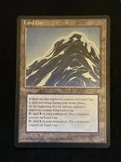 Land Cap, MTG Ice Age (1995), Rare Land NM vMagic the Gathering - Image 1