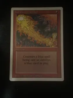 Red Elemental Blast 1x MTG Revised LP Nice Condition - Image 1