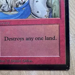 MTG Magic The Gathering- Beta - Stone Rain - Great Condition - Image 4