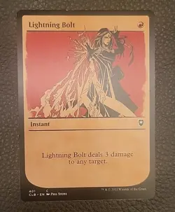 NM Showcase Lightning Bolt #401 Battle for Baldur's Gate CLB - Image 1