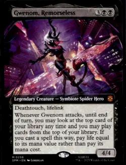 2025 Magic MTG Marvel's Spider-Man Gwenom Remorseless #0256 - Image 1