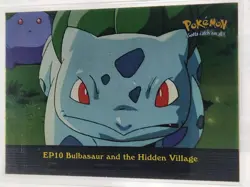Topps Pokemon Series 2 Ep10 Bulbasaur And The Hidden Village - Silver Foil - Image 1
