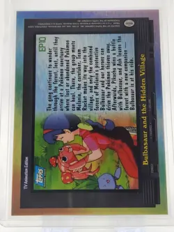 Topps Pokemon Series 2 Ep10 Bulbasaur And The Hidden Village - Silver Foil - Image 2